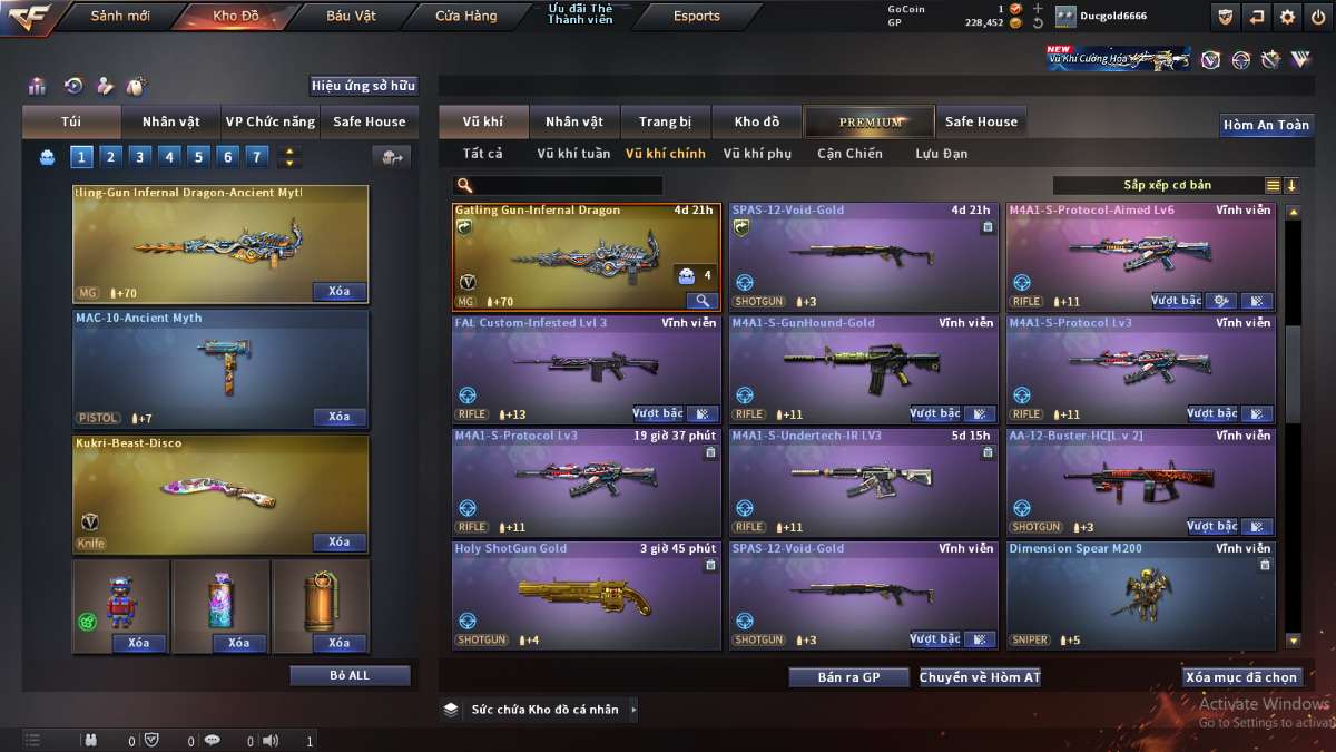 shop acc cf uy tin gia re